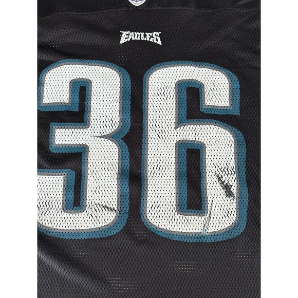 Reebok Brian Westbrook #36 Black Philadelphia Eagles Jersey Men's L Super Bowl - Picture 2 of 12